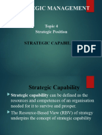Topic 4 Strategic Position-Strategic Capability