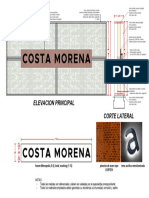 Costa Morena - Detalle Letrero Portico