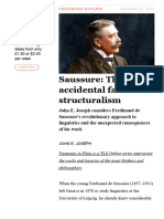 Joseph - Saussure The Accidental Father of Structuralism