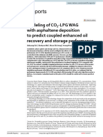 Modeling of CO LPG Wag With Asphaltene Deposition To Predict Coupled Enhanced Oil Recovery and Storage Performance