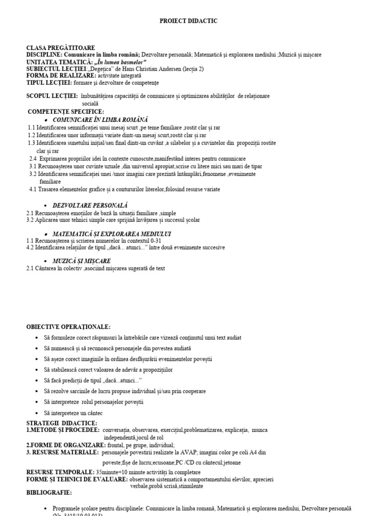 268 Proiect Didactic | PDF