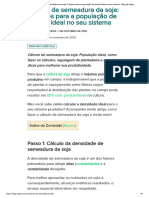 Cálculo de Semeadura Da Soja - 5 Passos para A População de Plantas Ideal No Seu Sistema