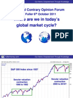 Where Are We Into Days Global Market Cycle David Fuller