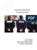 Compte-Rendu Du Mã©tier de Policier