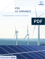 Informe Mensual de Generación Renovable Variable - Noviembre 2023 - CAMMESA