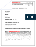 12.1 Reglamento de Higiene y Seguridad Industrial