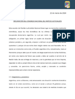 Documento Del PJ - Es Necesario Prepararnos para Recuperar La Conducción Del Estado Nacional