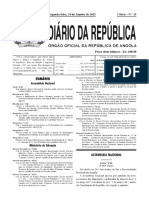 Lei n o 1 22 de 24 de Janeiro Assembleia Nacional Lex Ao