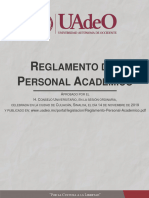 Reglamento Personal Academico