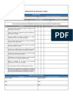 Verificación de Datos Del Cliente