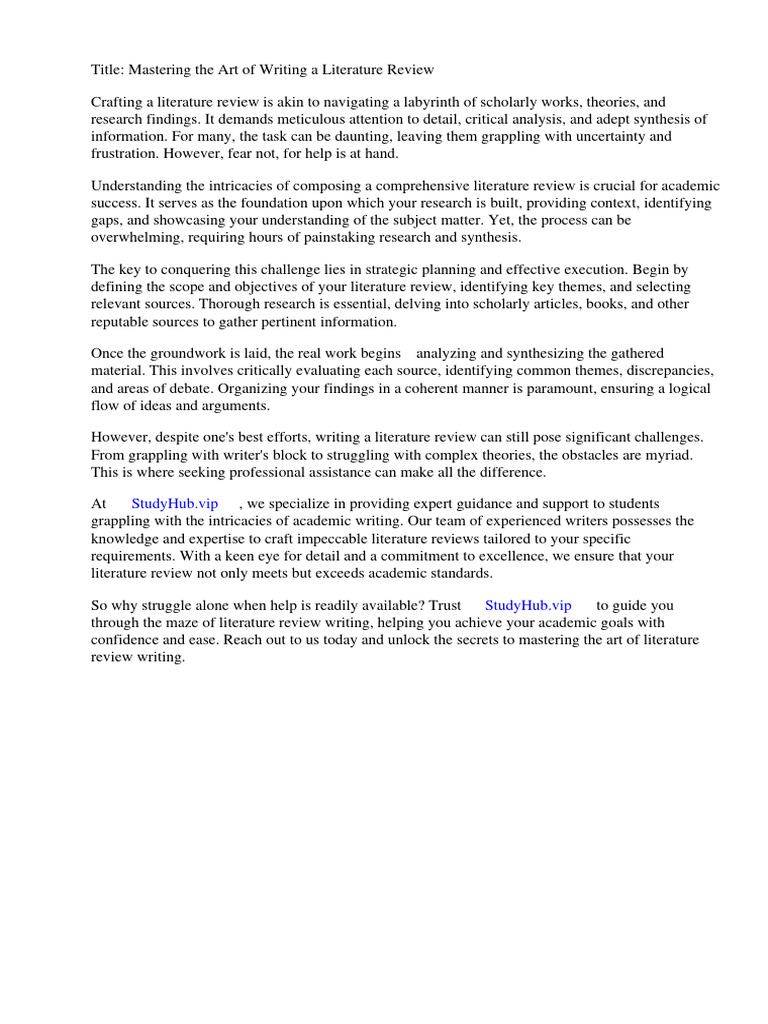 Literature review how to write one pdf literature review methodology