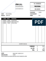 Perno Centro San Martin E.I.R.L: Proforma