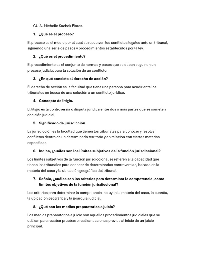 Proceso y Procedimiento Judicial Explicado | PDF | Jurisdicción ...