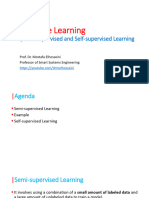 Lecture 07 - Machine Learning Types Semi and Self Supervised Learning