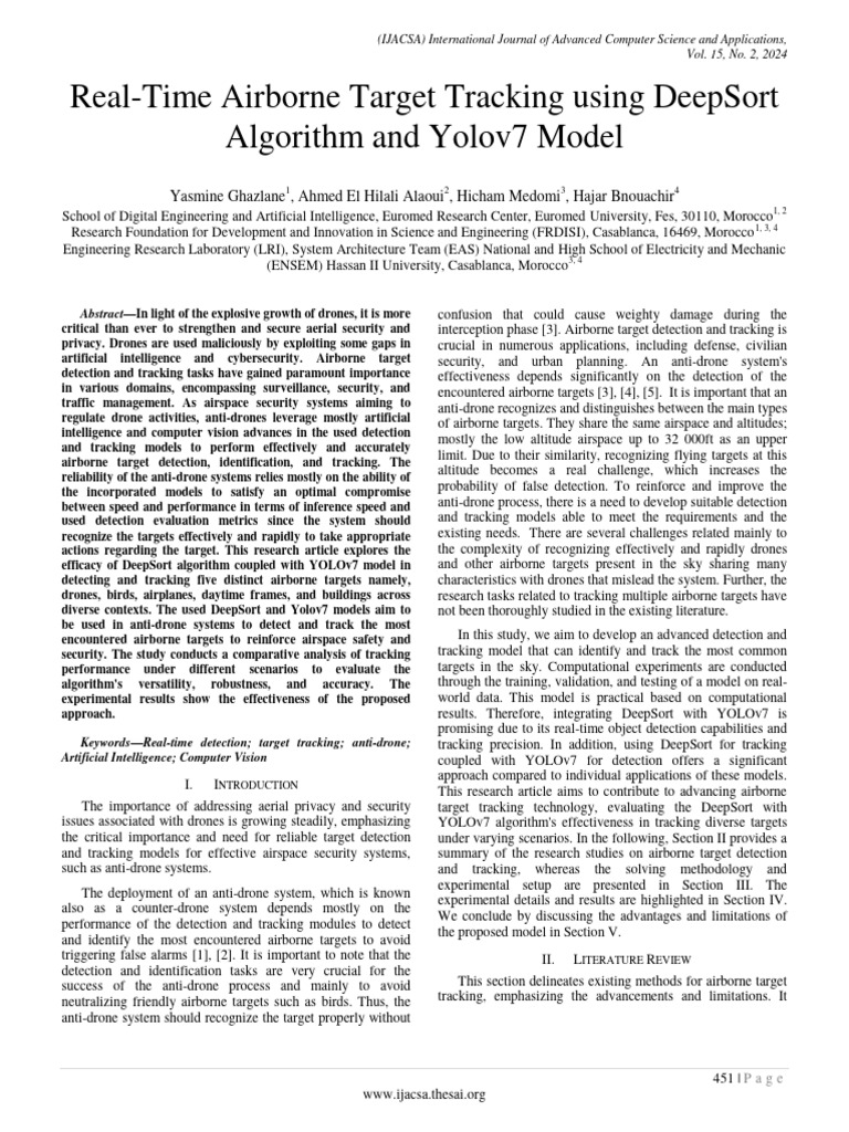 Paper 48-Real Time Airborne Target Tracking | PDF | Unmanned Aerial ...