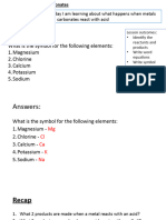 JS Metal Carbonates and Acid