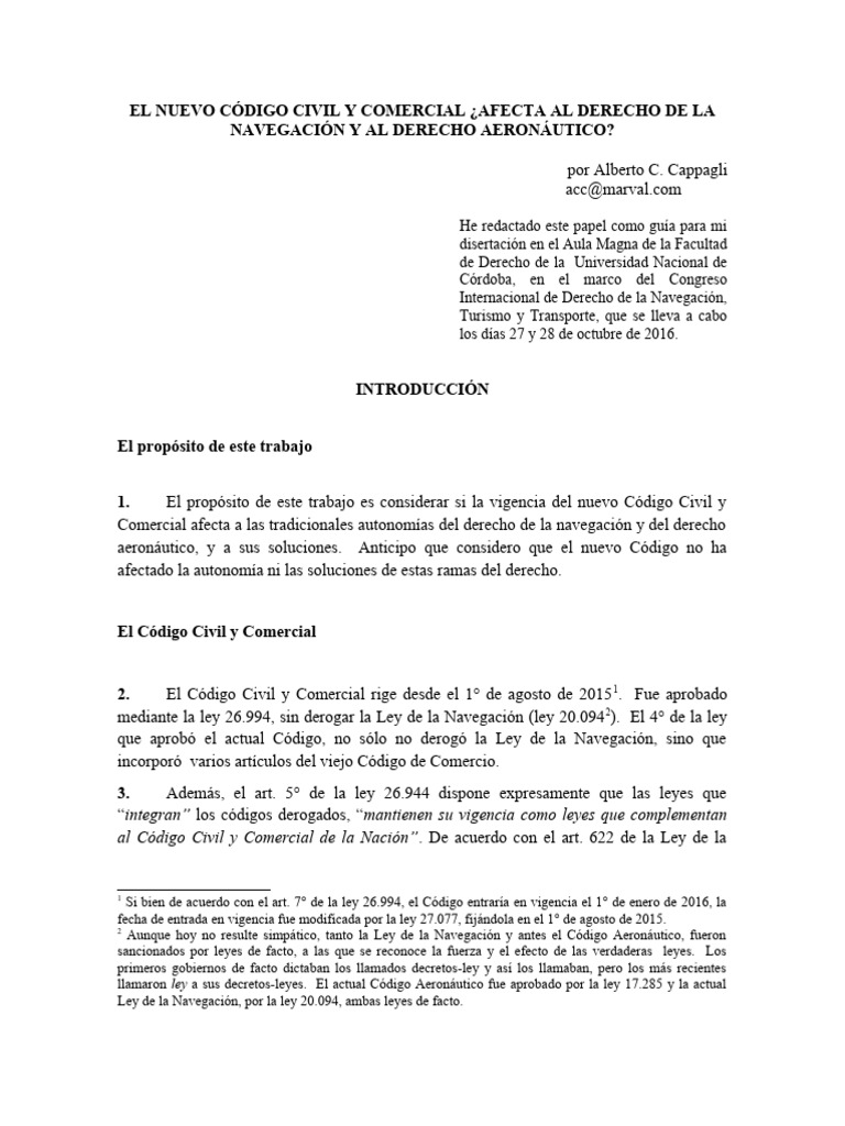 CAPAGLI Ccyc Der Maritimo Y Der Aeronautico PDF Fuentes Del 