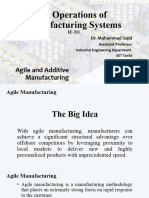 Agile and Additive Manufacturing