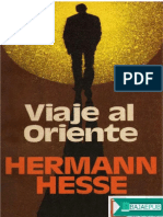 Viaje Al Oriente Herman Hesse