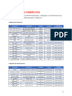 Listado Comercios Alternativas Alergias Alimentarias