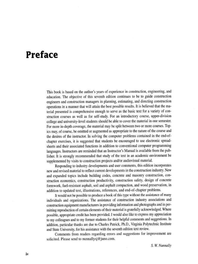 Construction Methods and Management - 7th Ed (SW Nunnally) - Page - 005 ...
