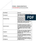 Human Populations - Demographics