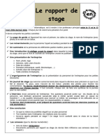 Rapport de Stage + Grille d&#039 Évaluation + Avis Du Tuteur Mars 2024
