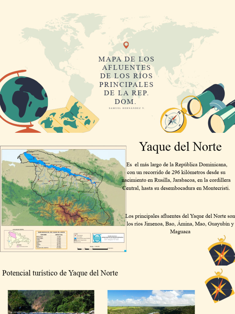 Mapa de Ríos Principales en RD | PDF | Río | Ciencias de la Tierra