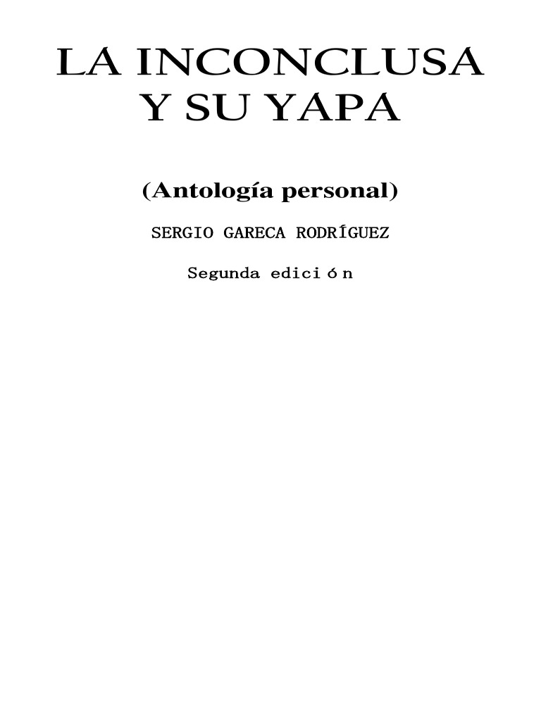 La Inconclusa | PDF