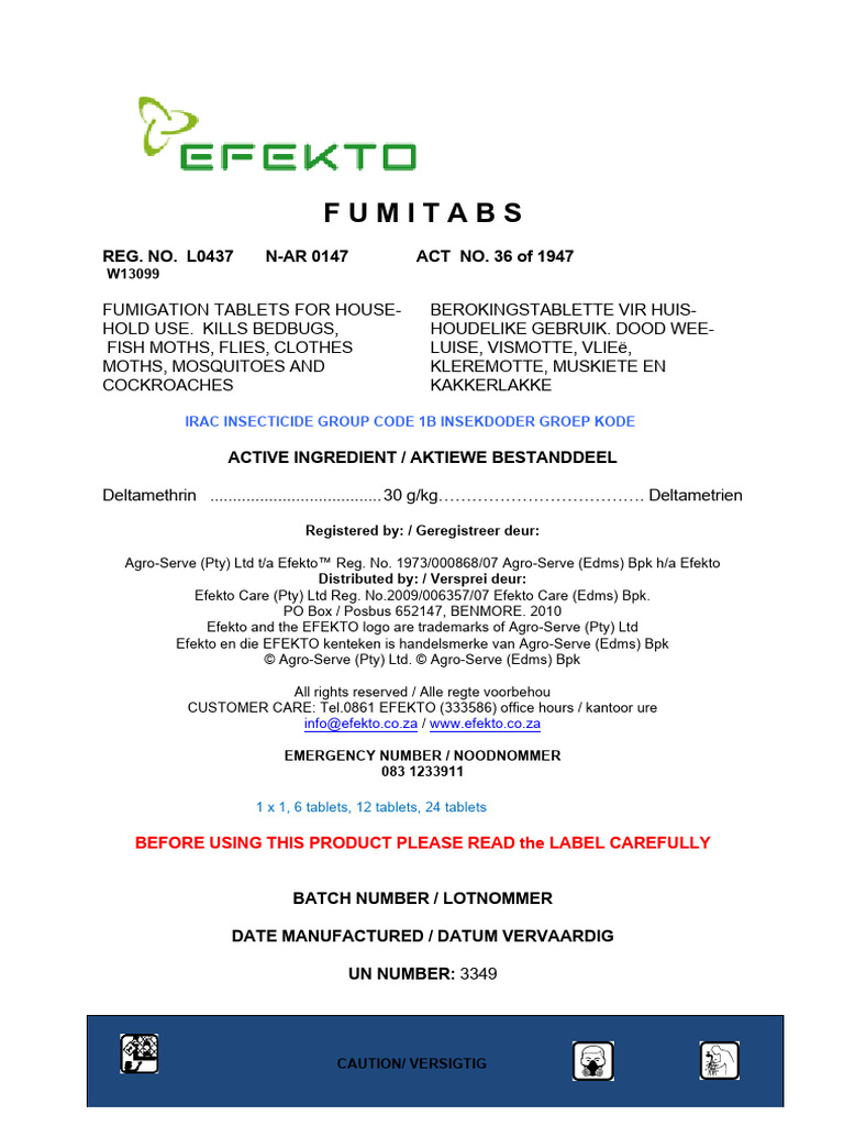FUMITABS | PDF