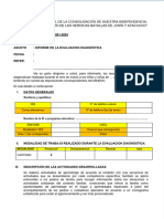 Informe Del Consolidado de La Evaluacion Diagnostica 2024