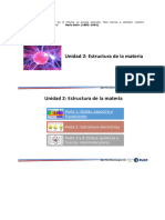 Unidad 2. Estructura de La Materia. Parte 1 y 2