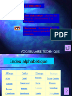 Vocabulaire Technique