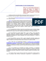 EMENDA CONSTITUCIONAL Nº 79 - Clusão, Em Quadro Em Extinção Da Administração Federal, De Servidores e Policiais Militares Admitidos Pelos Estados Do Amapá e de Roraima