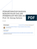 PEMARTABATAN BAHASA KEBANGSAAN DALAM PEMBINAAN NEGARA BANGSA Prof. DR Awang Sariyan-With-Cover-Page-V2