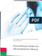 Dokumen - Pub Komunikacja Medyczna Dla Studentow I Lekarzy 1nbsped 9788374305624