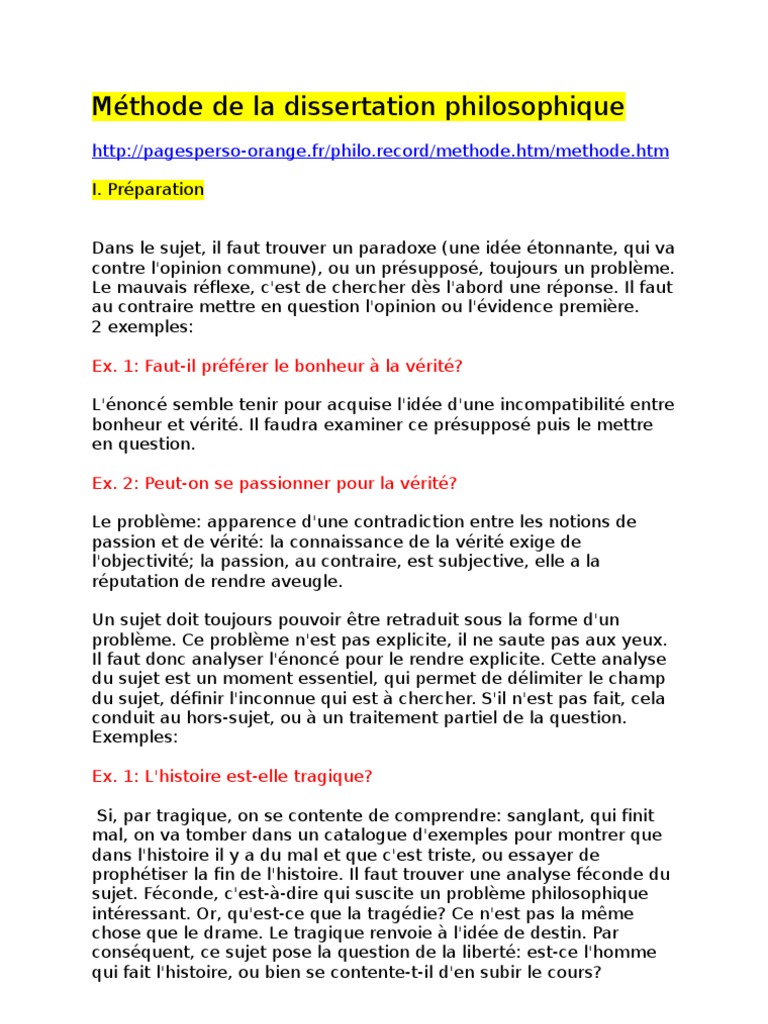 comment traiter un sujet de dissertation en philosophie pdf