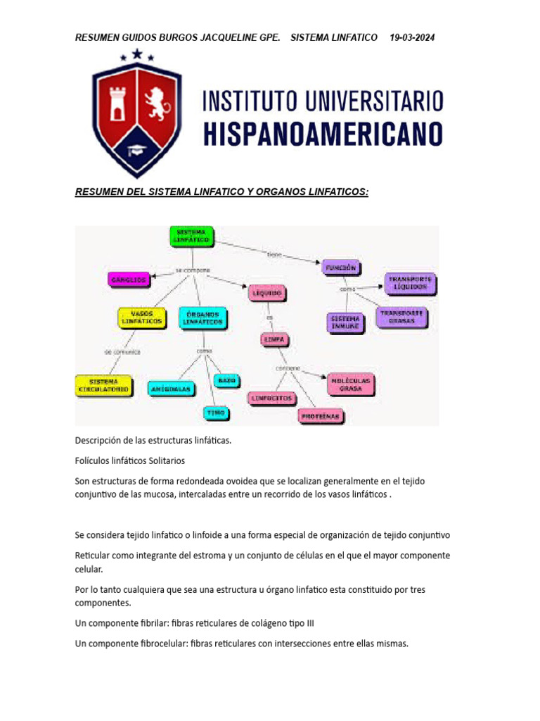 Resumen Del Sistema Linfatico y - 1714015934
