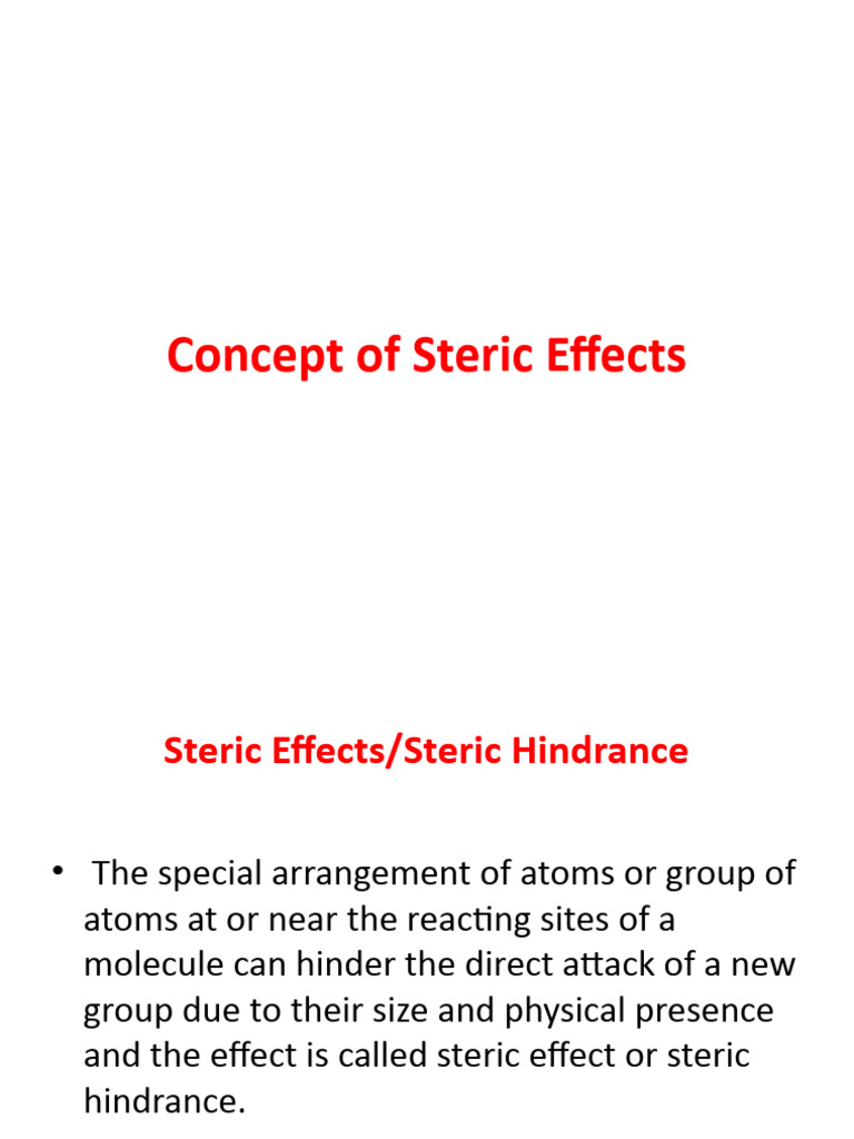 Steric effects visual data 2