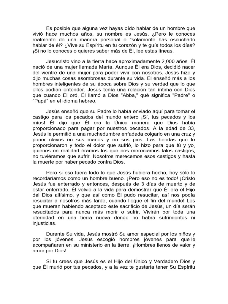 Conociendo Mas A Jesus Pdf Jesús Pecado