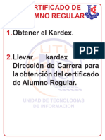 03 - Certificado de Alumno Regular