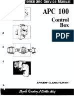 Clark APC 100 Control Box Manual