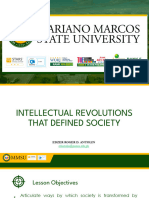 Intellectual Revolutions That Defined Society