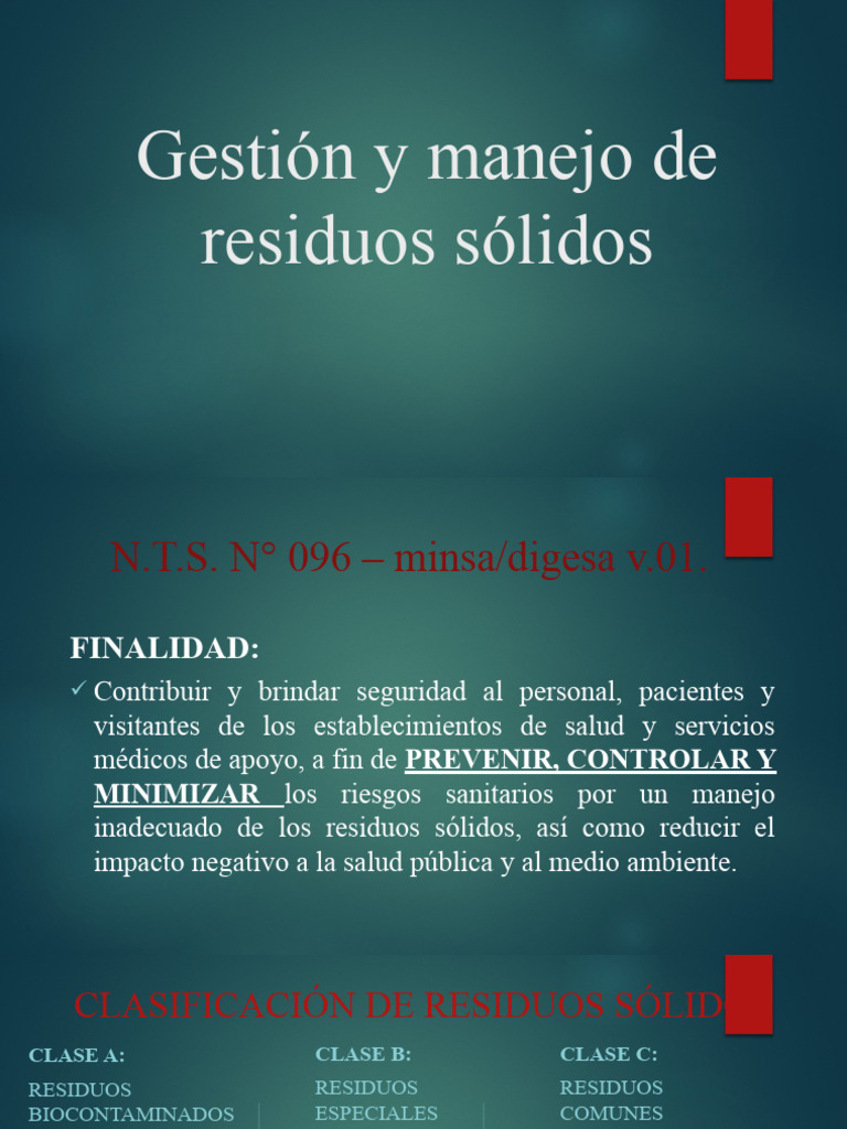 Gestión y Manejo de Residuos | PDF | Residuos | Laboratorios