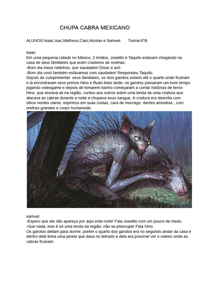 Chupa Cabra Mexicano | PDF | Bode