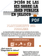 Percepción de Las Mujeres Sobre La Seguridad Publicass