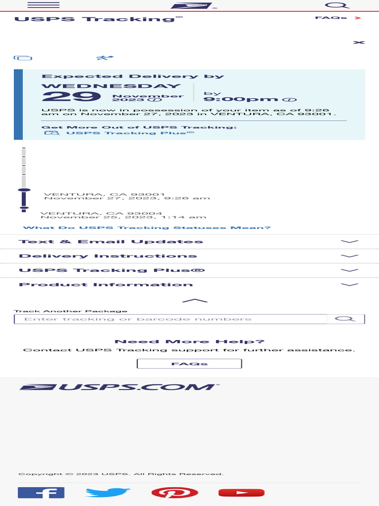 USPS Tracking® Results PDF United States Postal Service American