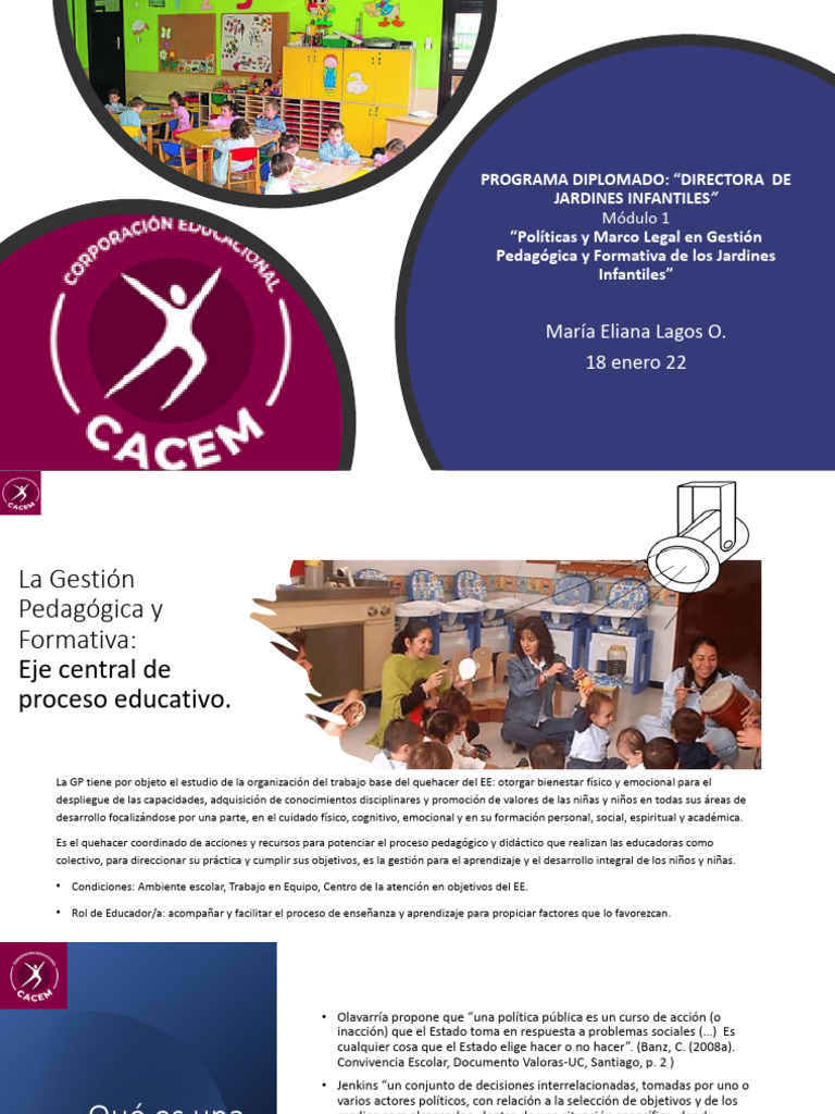 Diplomado en Gestión de Jardines Infantiles | PDF | Educación de la ...