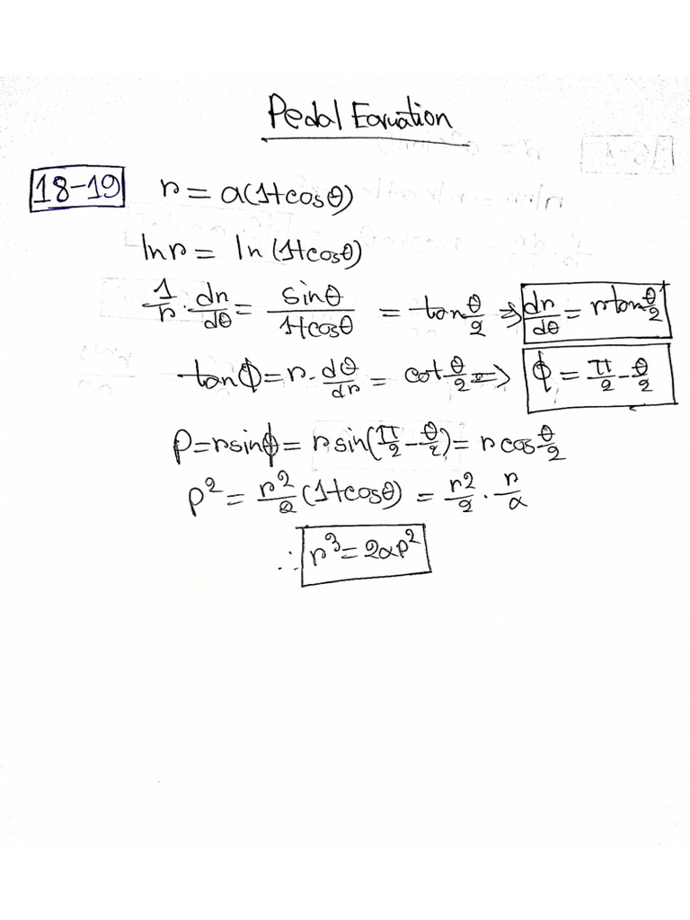 Pedal Equation PDF