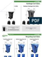 PW Wheeled Cart Bin Sizes